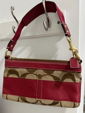 Y2K Coach bag with Red Trim